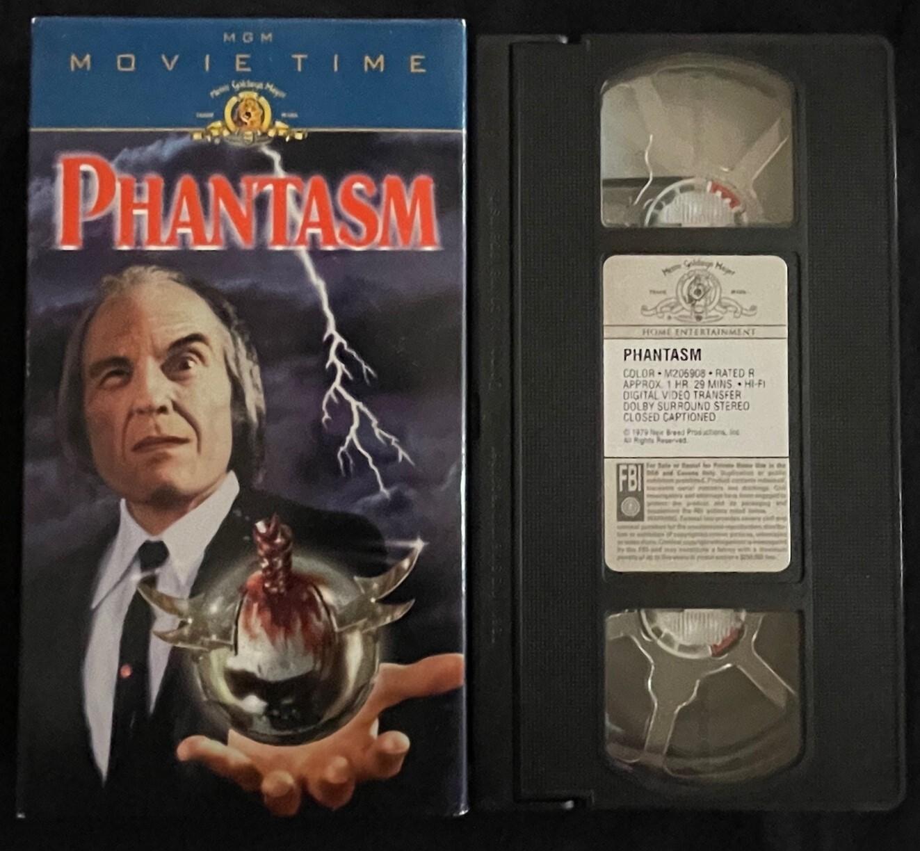 Phantasm VHS Tape Horror Rare MGM Video Release Angus Scrimm 1979