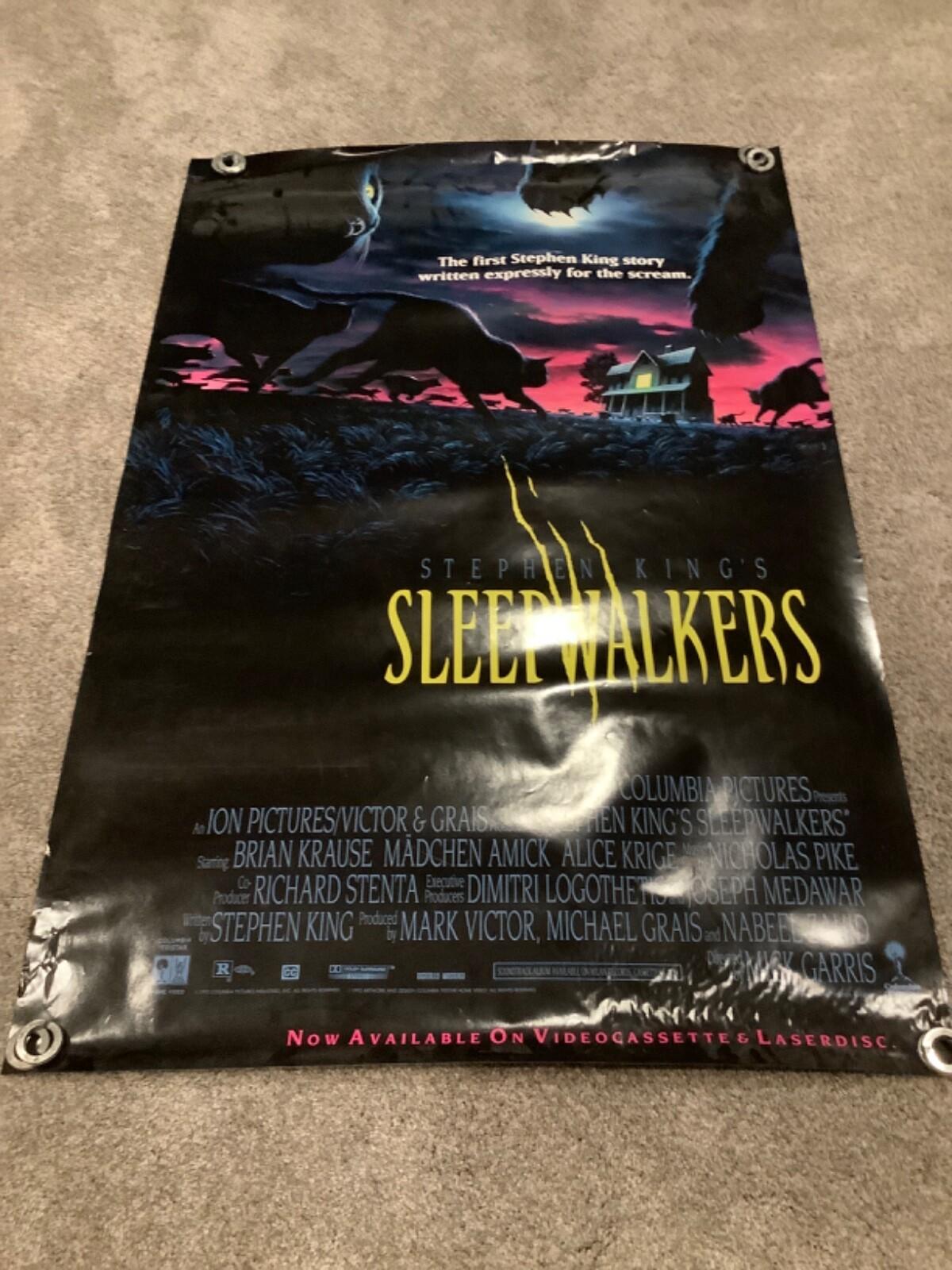 SLEEPWALKERS 1992 RARE ORIGINAL MOVIE POSTER ROLLED 27x40 STEPHEN KING Video