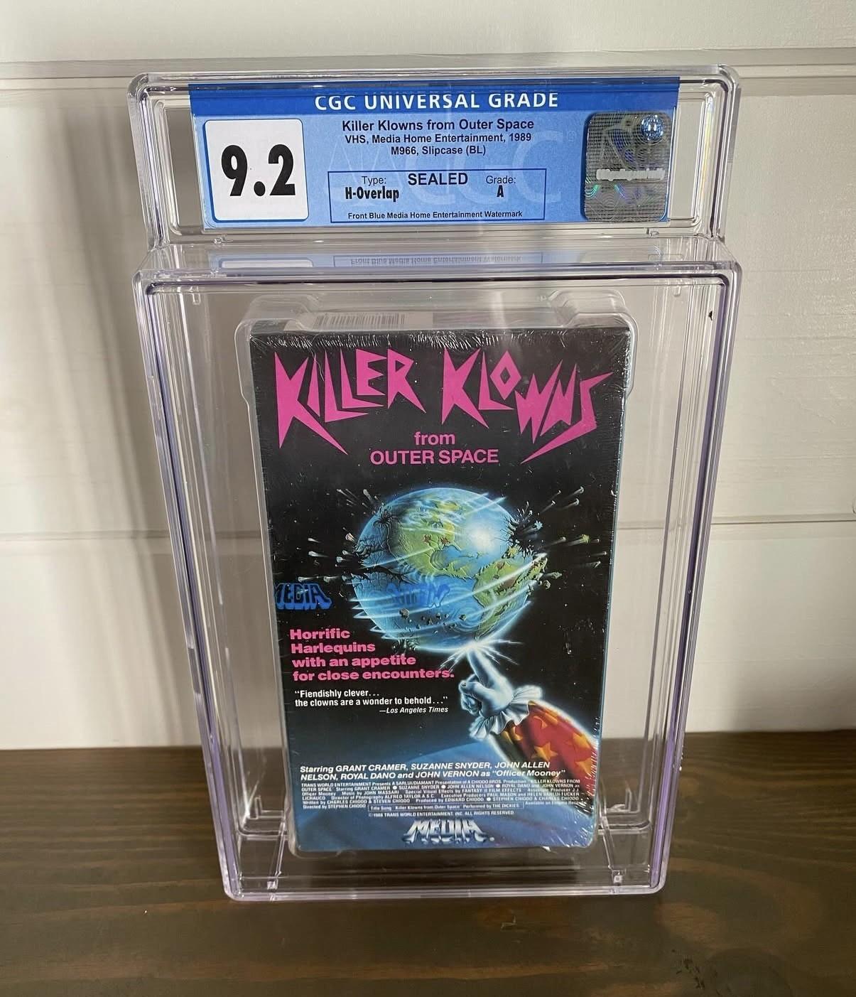 Killer Klowns From Outer Space VHS First Print- Factory Sealed With Media WM!!!!