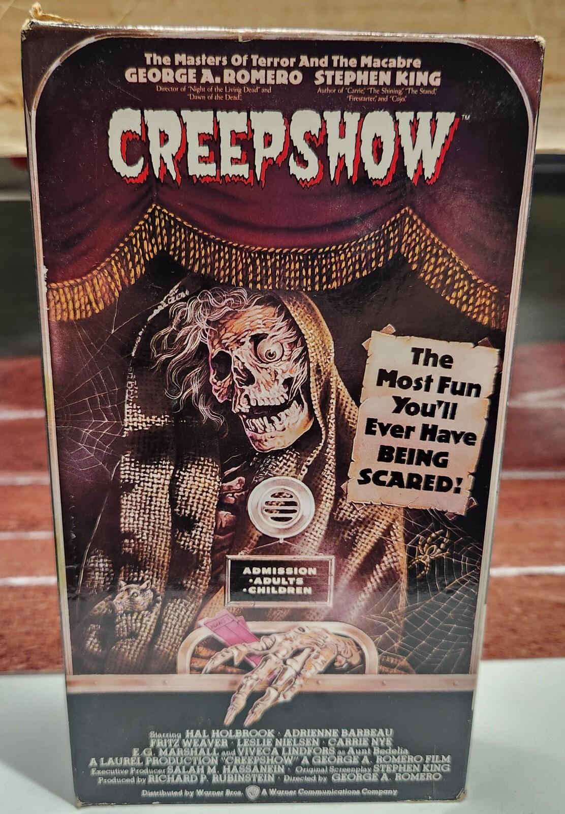 Vintage CREEPSHOW Original vhs tape 1982 Release *HORROR RATED R* Stephen King