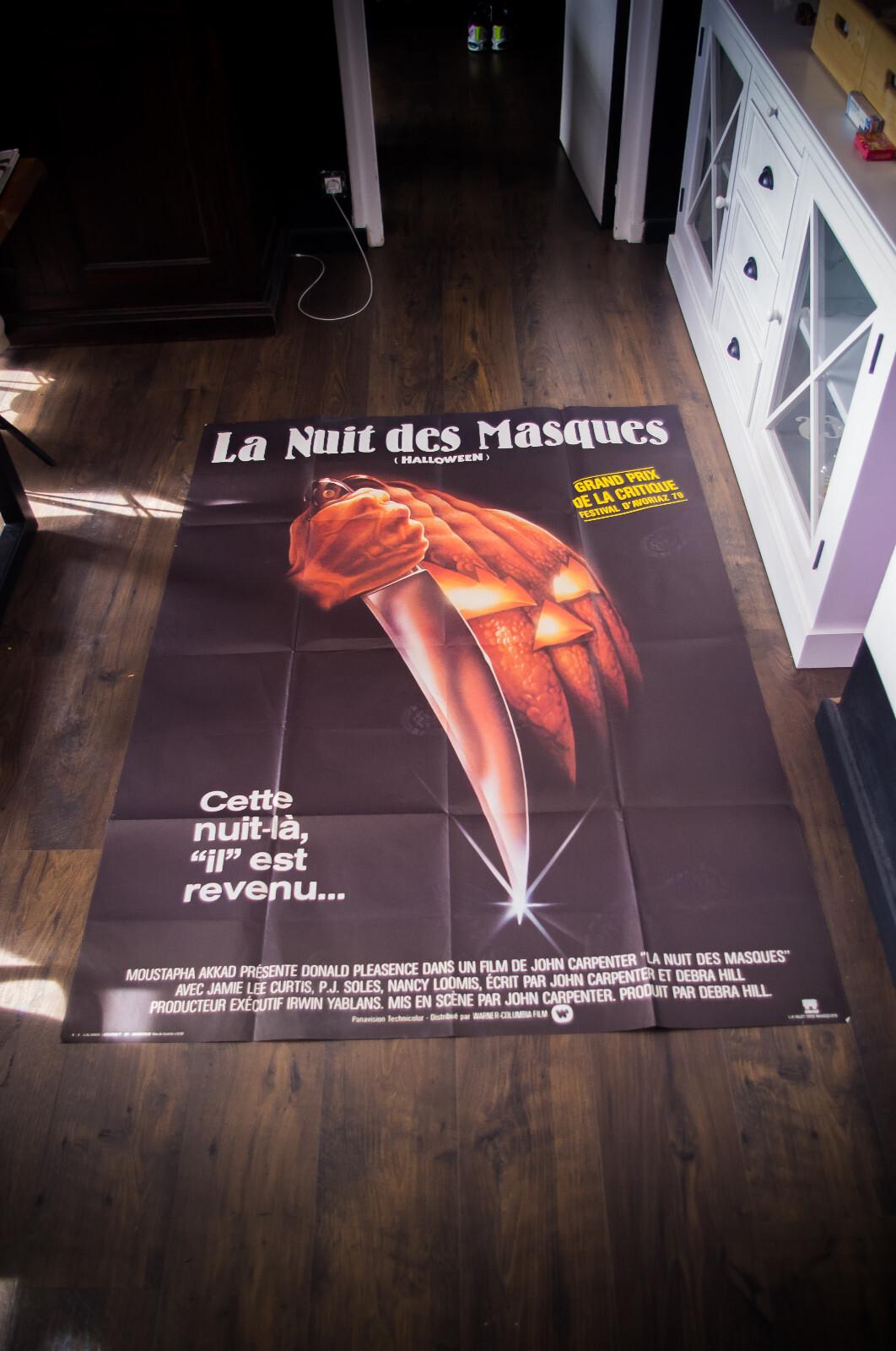 HALLOWEEN John Carpenter French Grande Vintage Movie Poster Original 1978