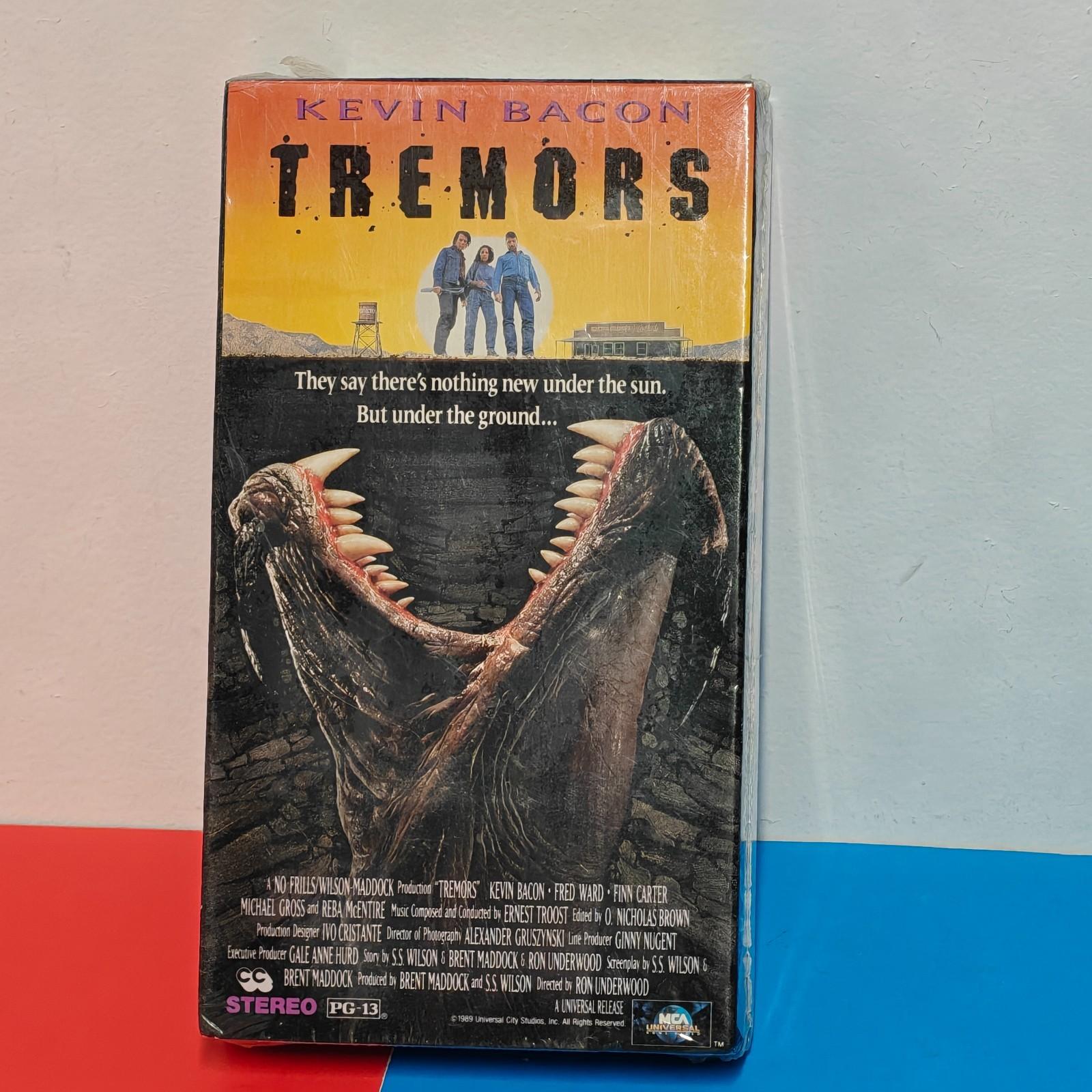 Tremors Sealed VHS original 1990 edition MCA Watermark Kevin Bacon Fred Ward