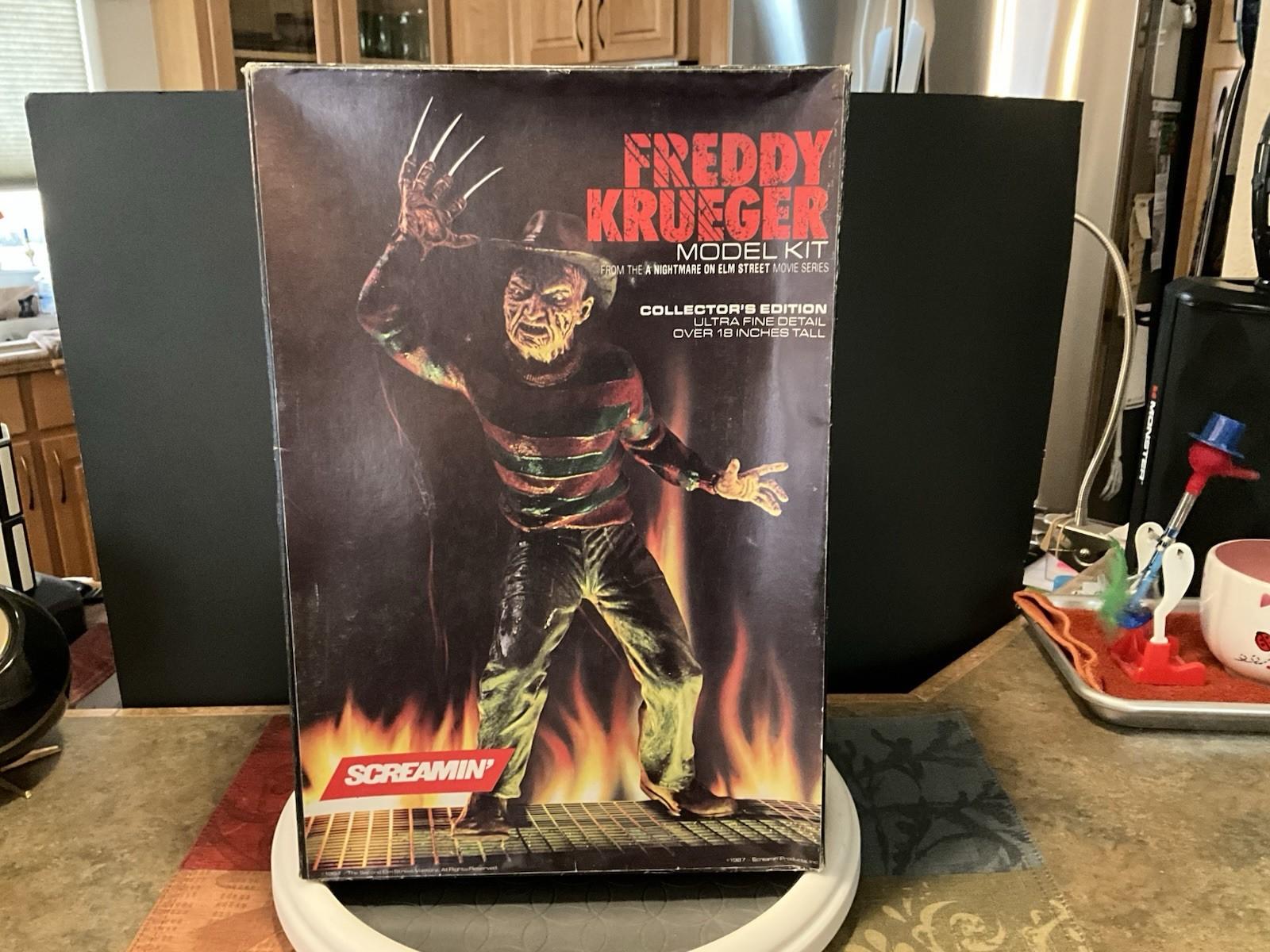Vintage Screamin Freddy Krueger Nightmare On Elm St 1/4Scale Model Kit 1987 USA
