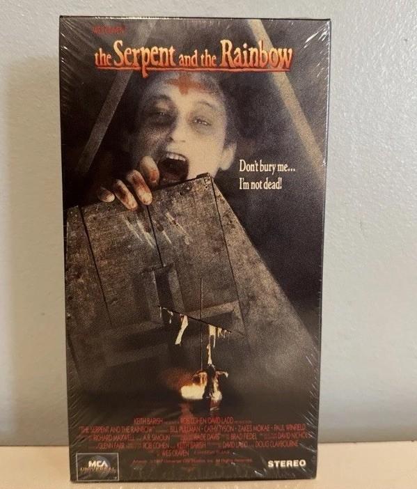The Serpent and the Rainbow (VHS, 1990) Wes Craven Horror RARE OOP HTF