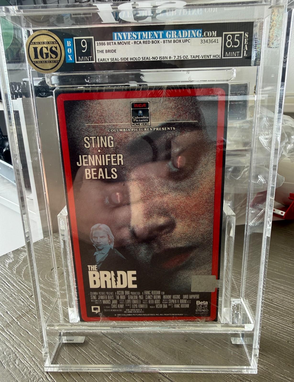 The Bride 1986 Betamax Beta Brand New, Sealed -  Vintage -  Sting Jennifer Beals