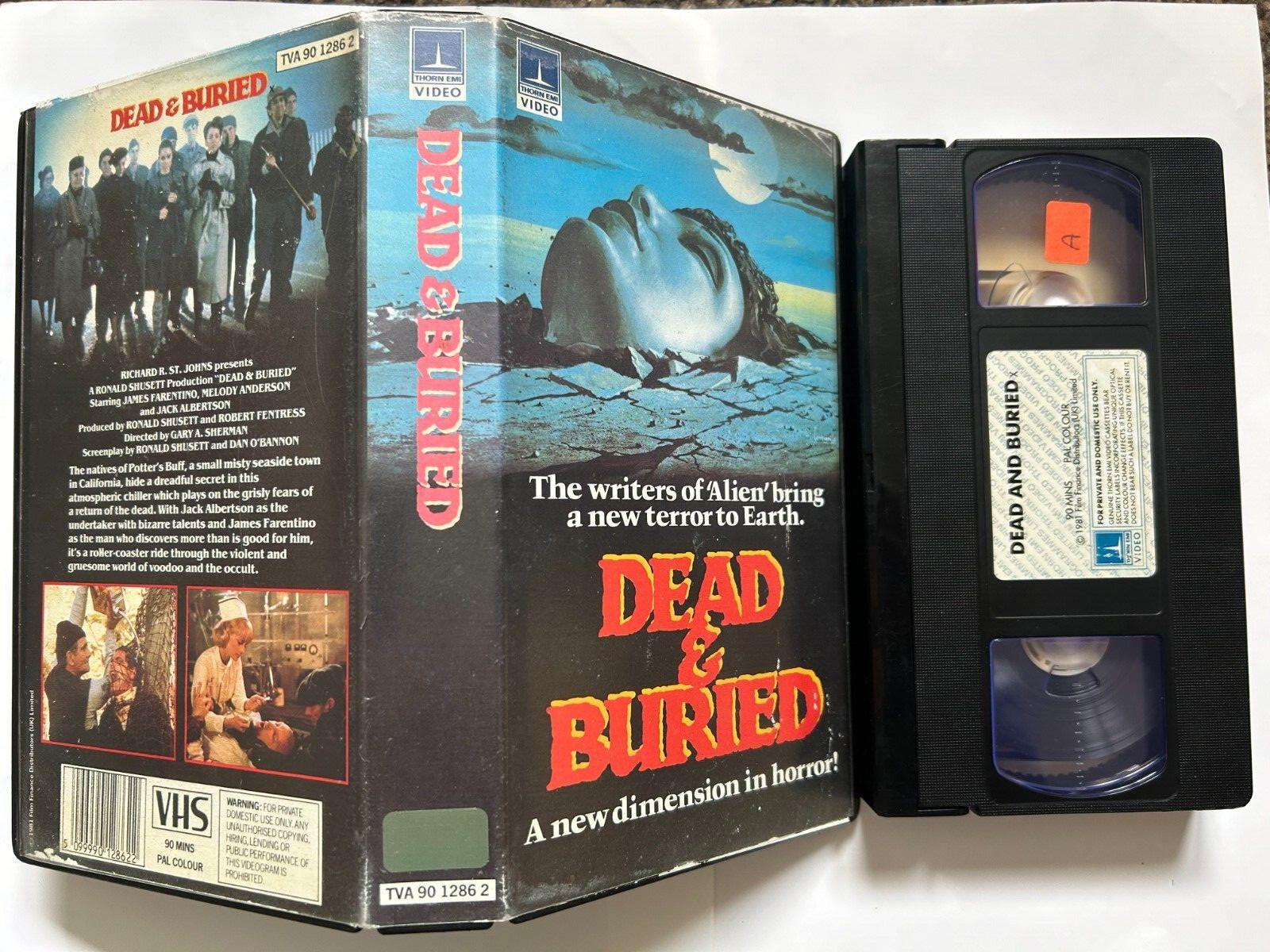 DEAD & {AND} BURIED ~ORIGINAL 1981 'THORN EMI' EMBOSSED PRE-CERT VHS. DPP BANNED