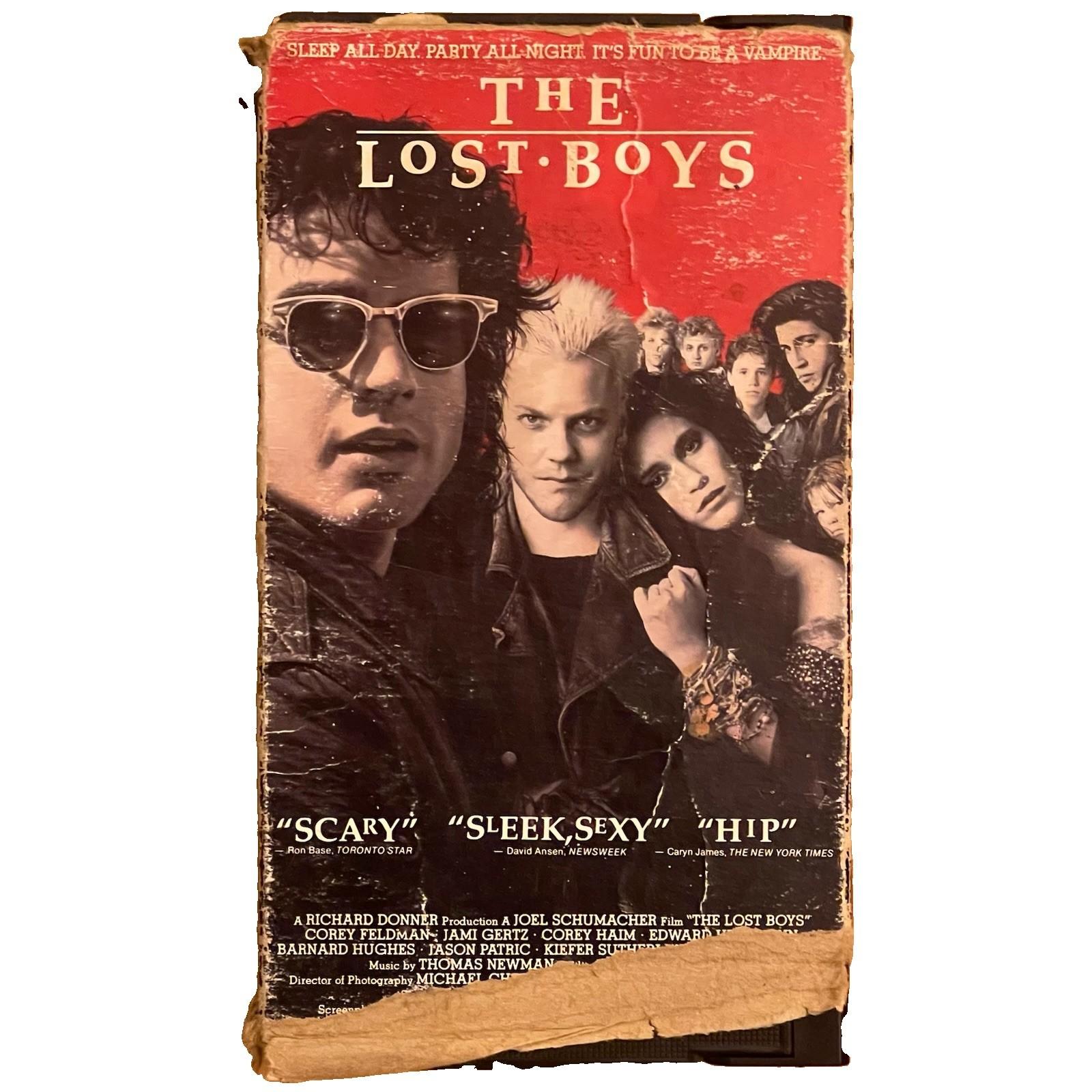 The Lost Boys (VHS, 1987) Vampire Horror Vintage Tape Plays Great Box Rough