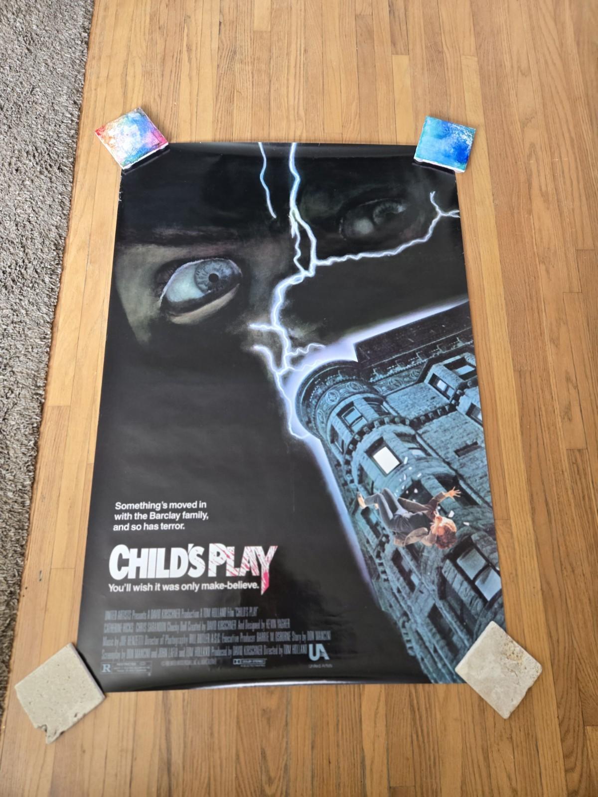 1988 Child's Play Original One Sheet Rolled Movie Poster 27x41 