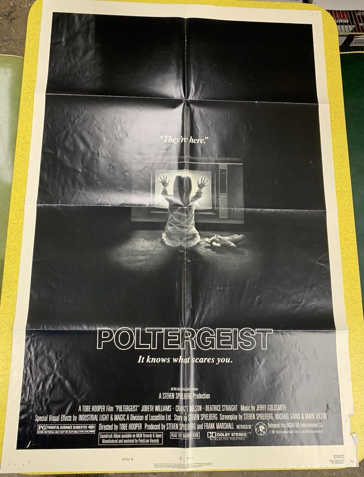 POLTERGEIST (1982) 27x41 Original Style B Folded One Sheet Movie Poster