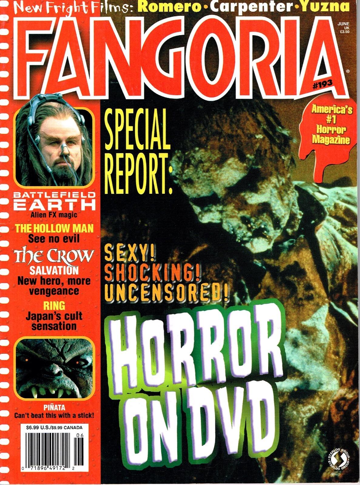 FANGORIA #193 EXCELLENT CONDITION, ROMERO, THE CROW - SALVATION, CARPENTER, ETC