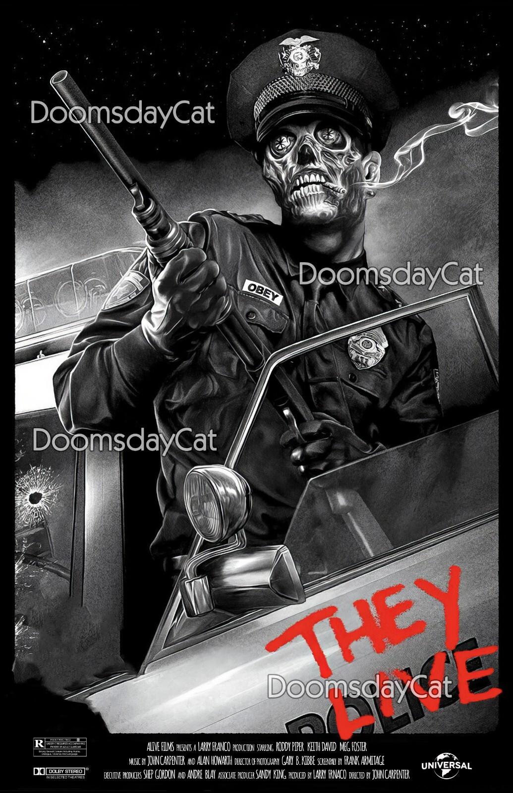 They Live 1988 Alternative Restored 11x17 Movie John Carpenter
