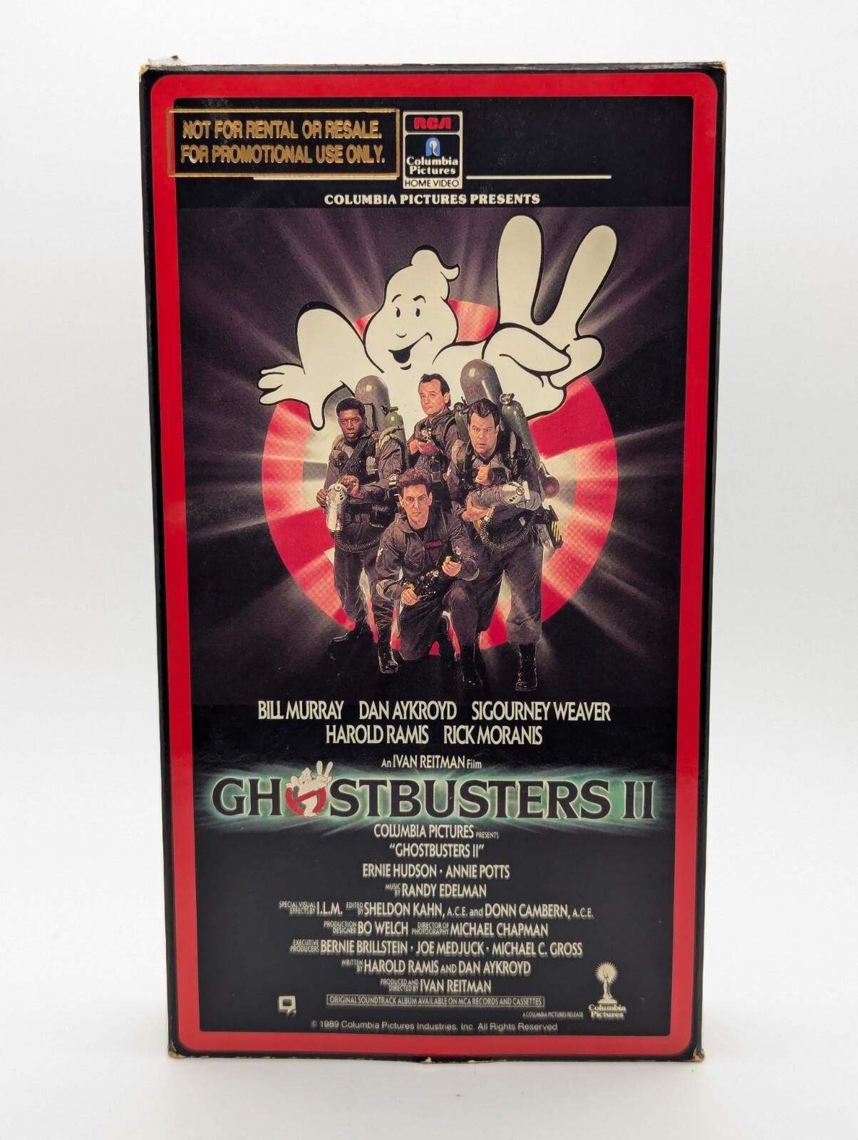 Ghostbusters II 2 (VHS-1989) RCA Columbia Promo Screener. Rare 
