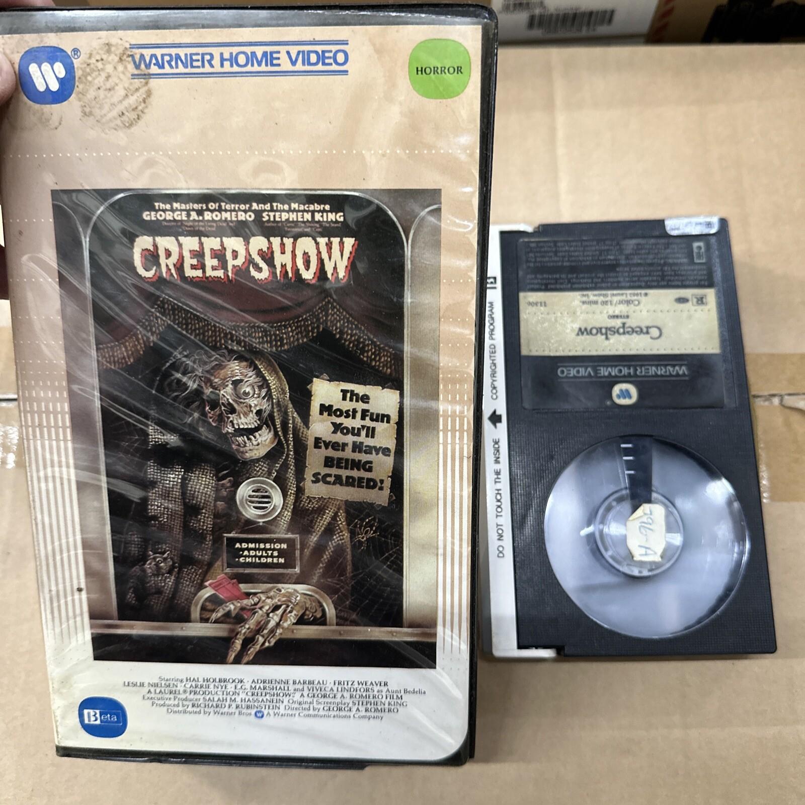 Creepshow (BETA 1983) Clamshell Case Betamax Big Box *NOT VHS* Original Package