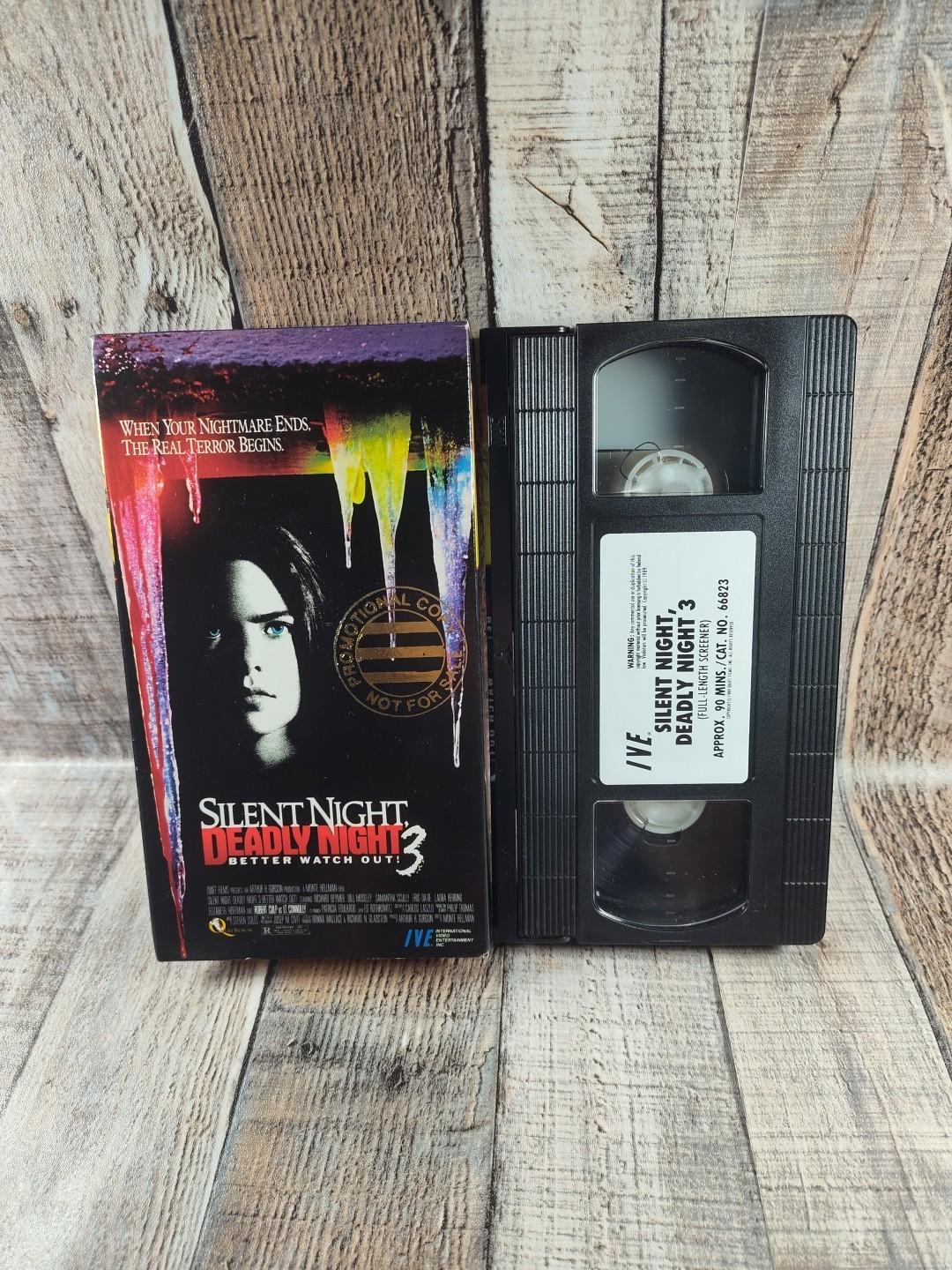 Silent Night, Deadly Night 3 III: Better Watch Out VHS Tape Promo Screener Movie