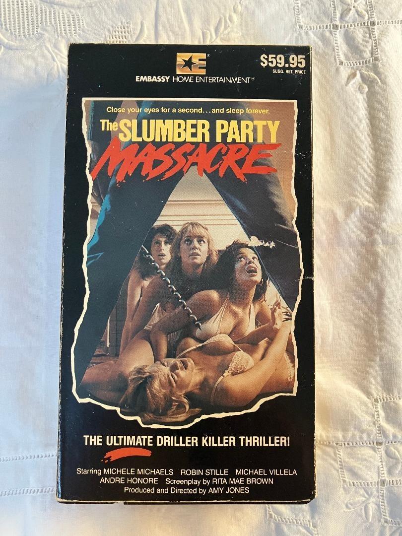 The Slumber Party Massacre VHS Tape 1982 Embassy Home Entertainment RARE R Rated
