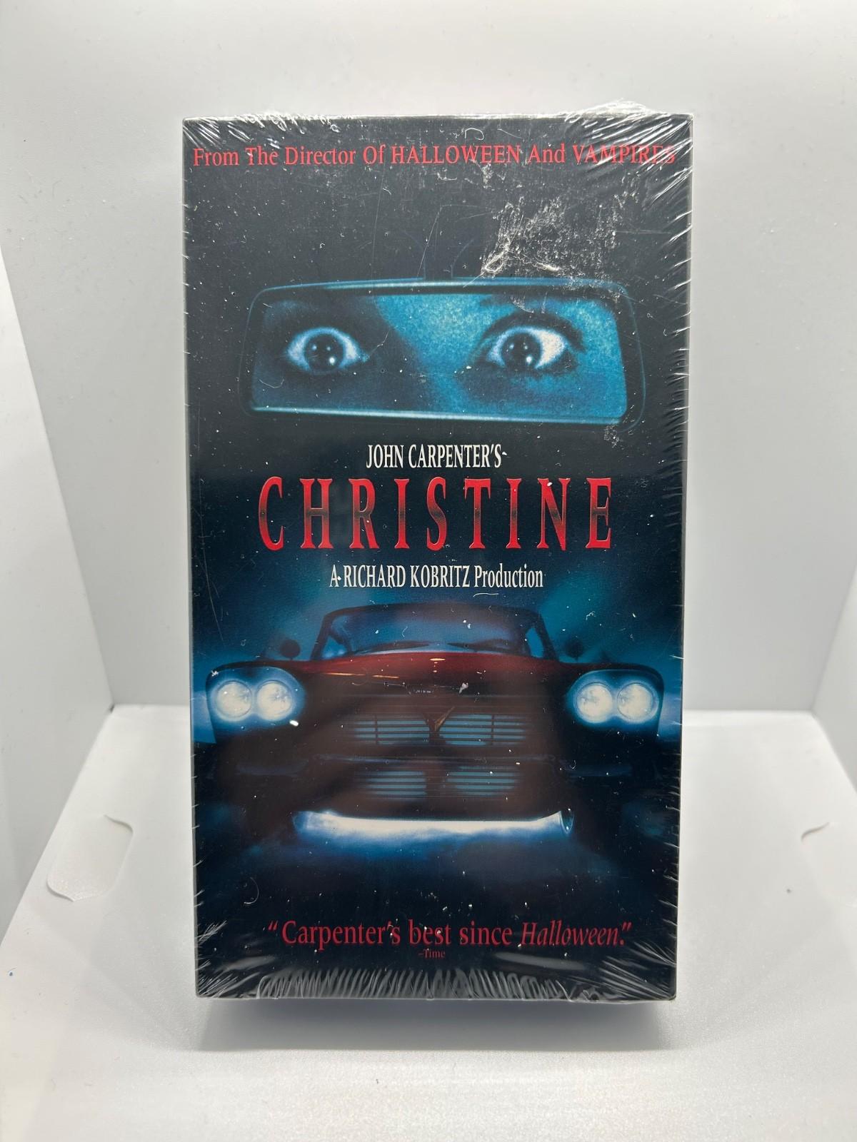 Vintage CHRISTINE horror VHS SEALED Slasher John Carpenters 1983 Film - 1999 VHS