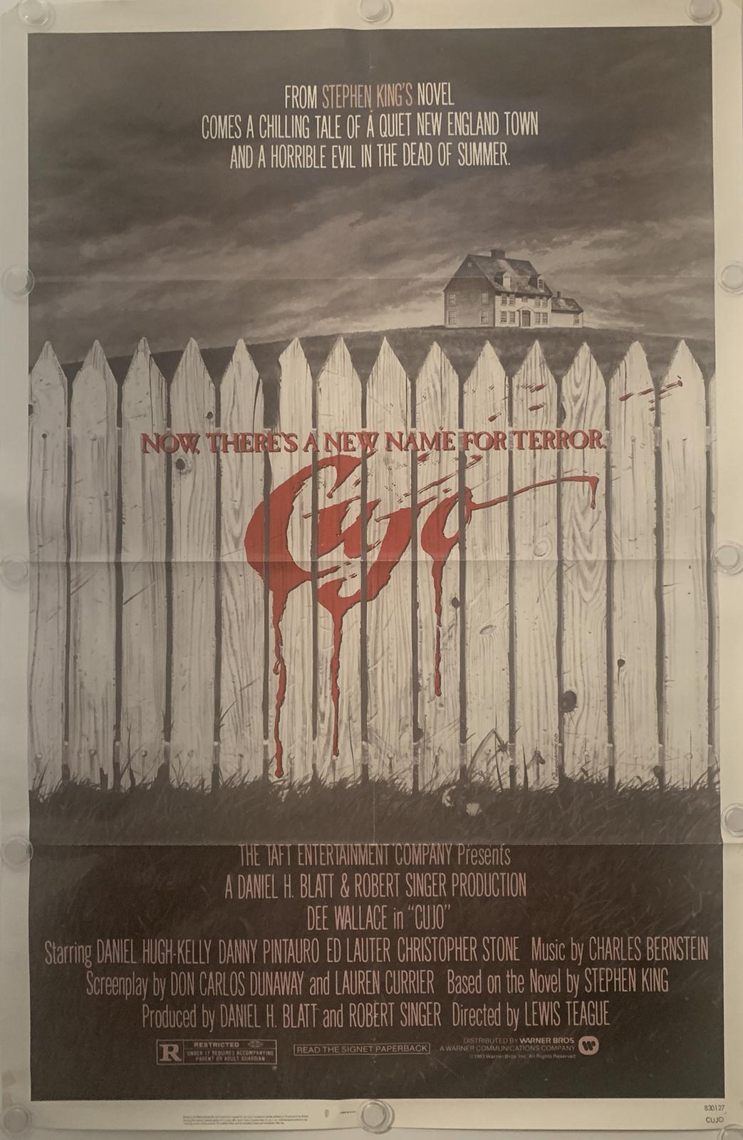 CUJO Original One Sheet Movie Poster - 1983 