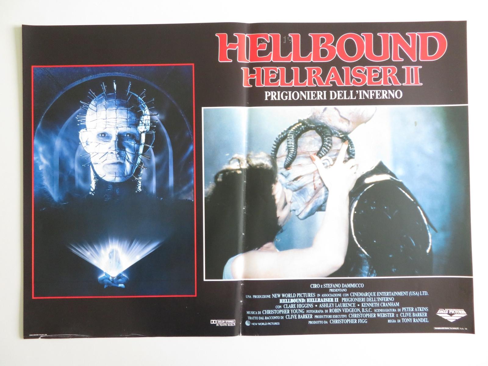 HELLBOUND: HELLRAISER II -  C ITALIAN FOTOBUSTA POSTER HIGGINS BRADLEY 1988