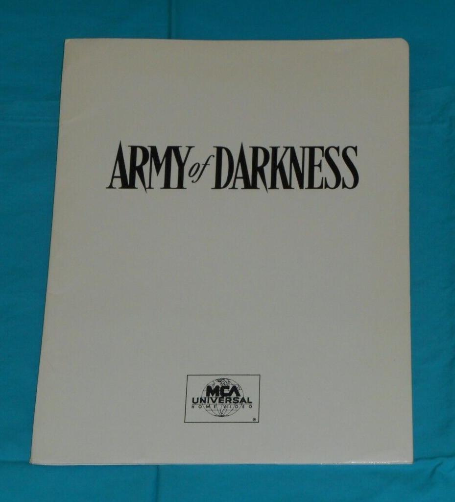 original ARMY OF DARKNESS movie video store PRESS KIT