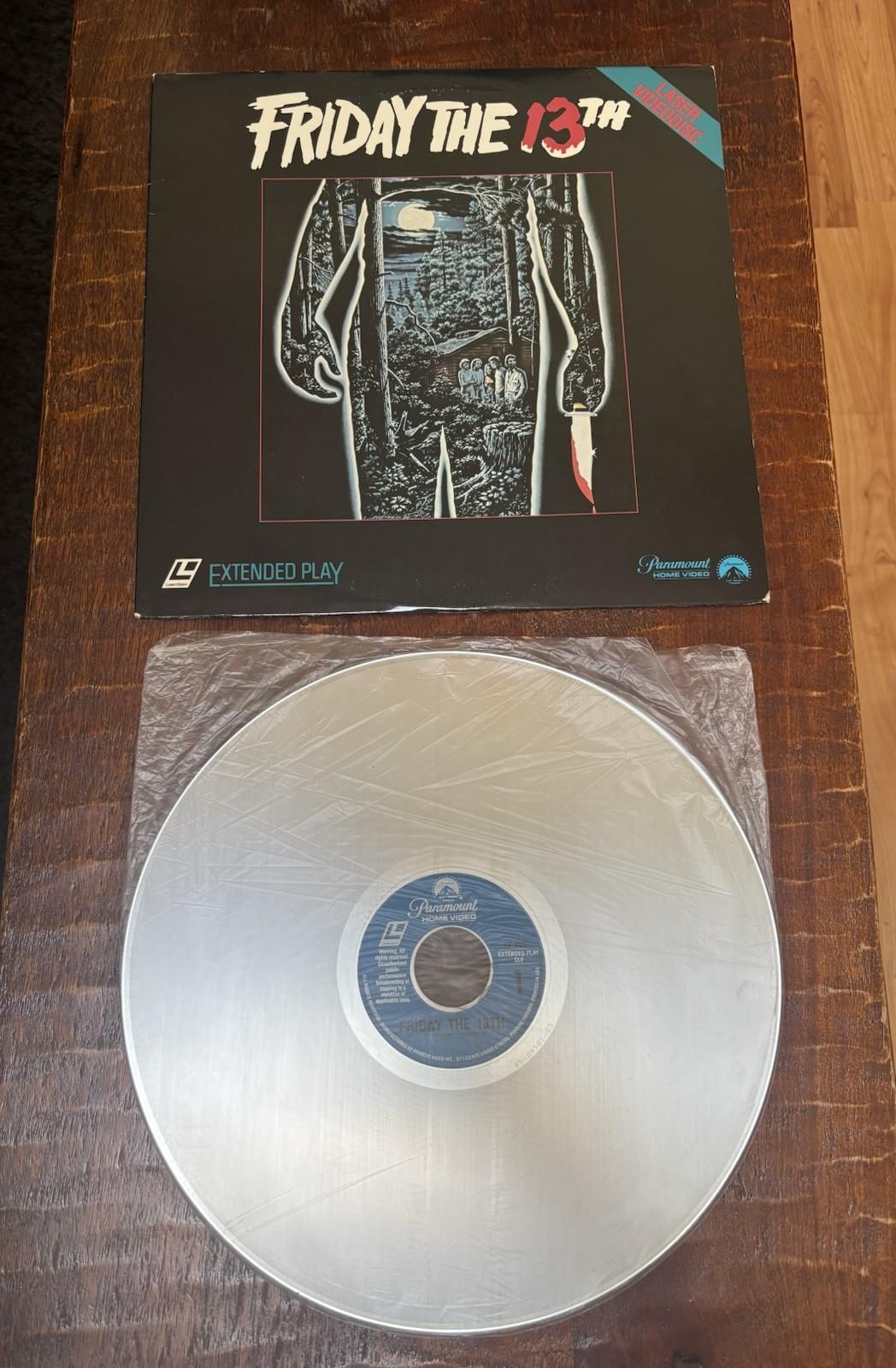 Friday The 13th - Laserdisc Videodisc Vintage 1980 - Extended Play - RARE - NM !