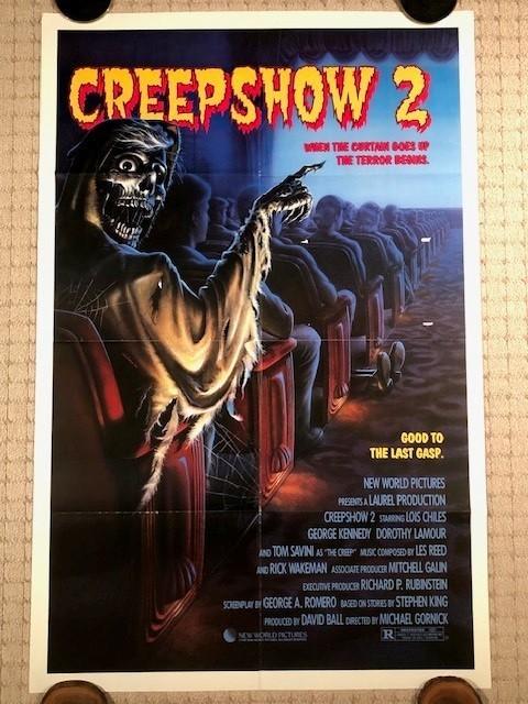 Original CREEPSHOW 2 1987 SS Folded Theatrical Poster 27 x 41