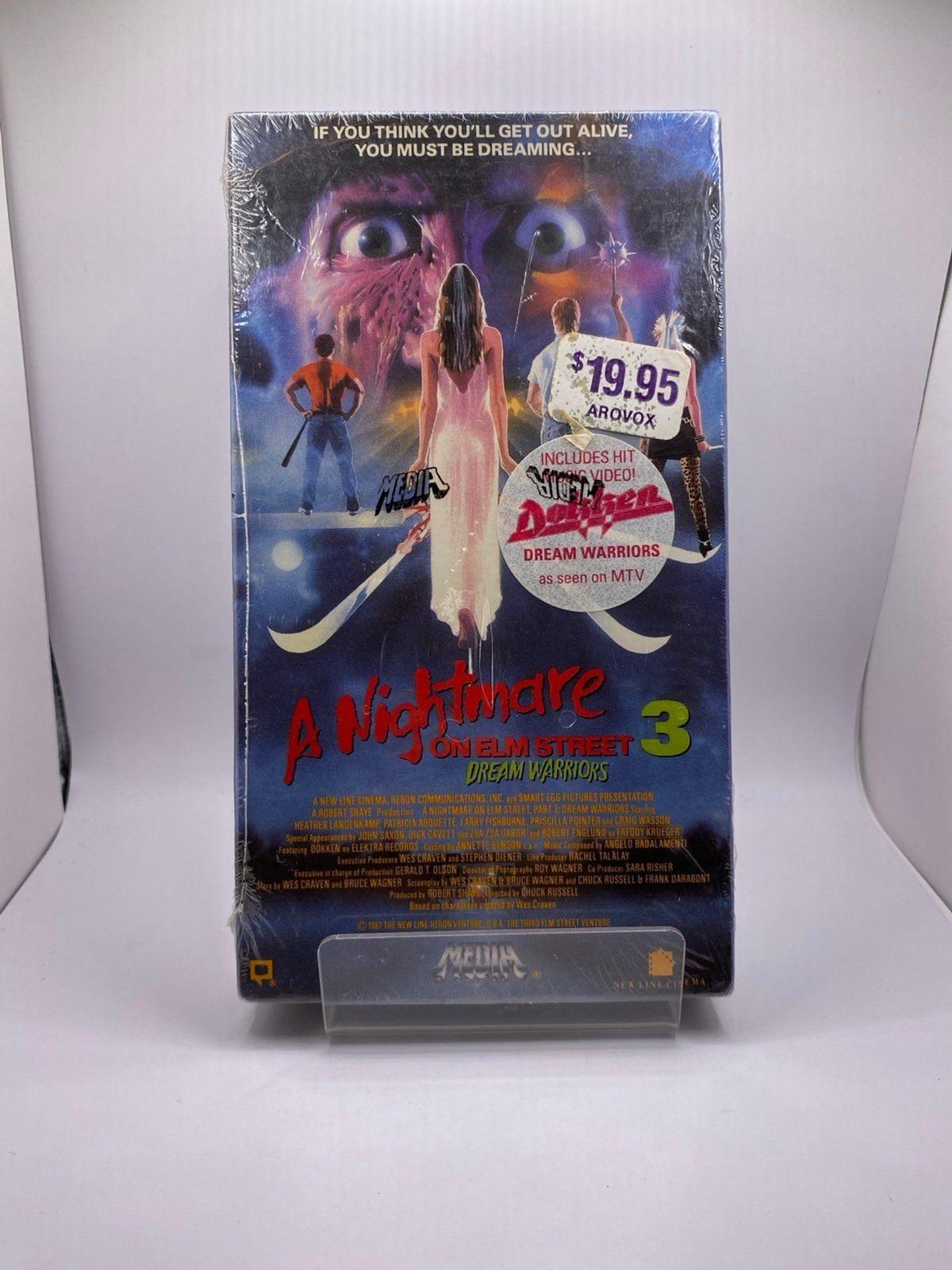 A Nightmare on Elm Street 3: Dream Warriors (VHS, 1987) First Release NEW Sealed