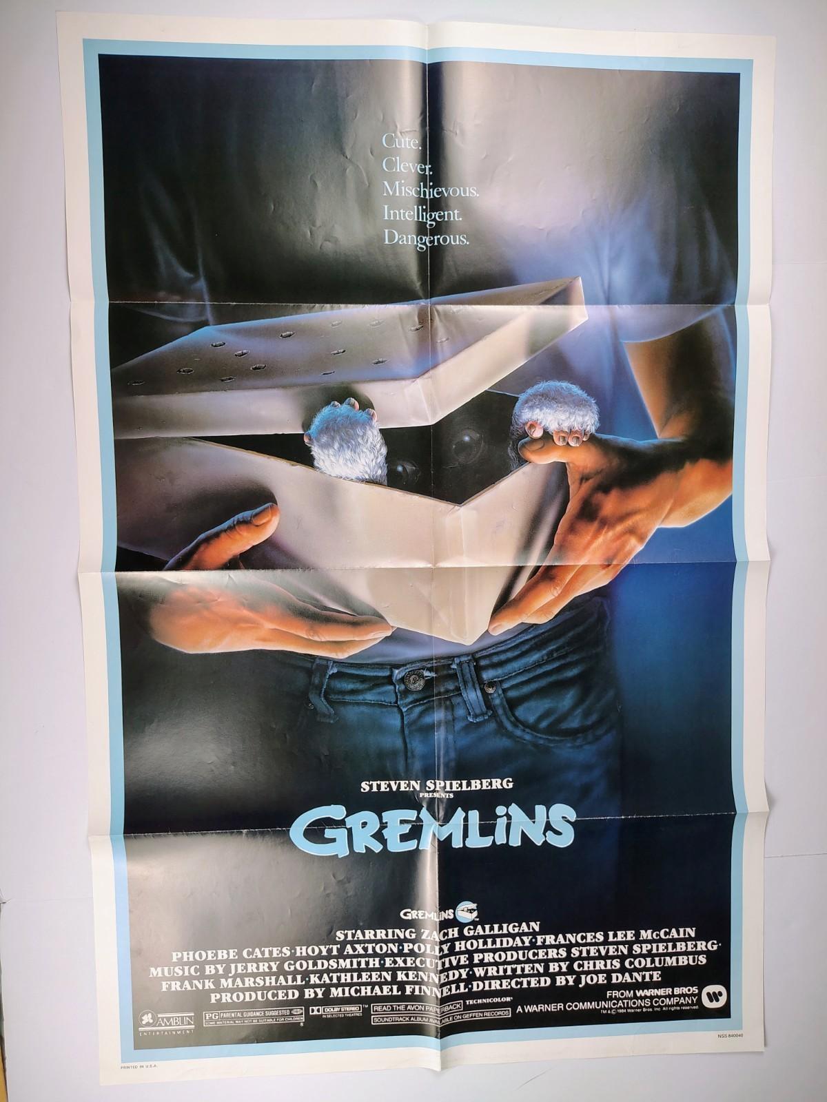  Gremlins Movie Poster Vintage Original 1984 27x41 | NSS 840040 1 Sheet 
