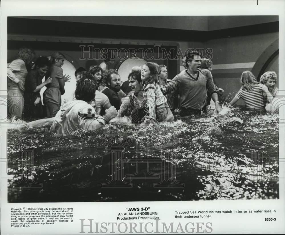 1983 Press Photo A scene from the film "Jaws 3-D" - lrp09854