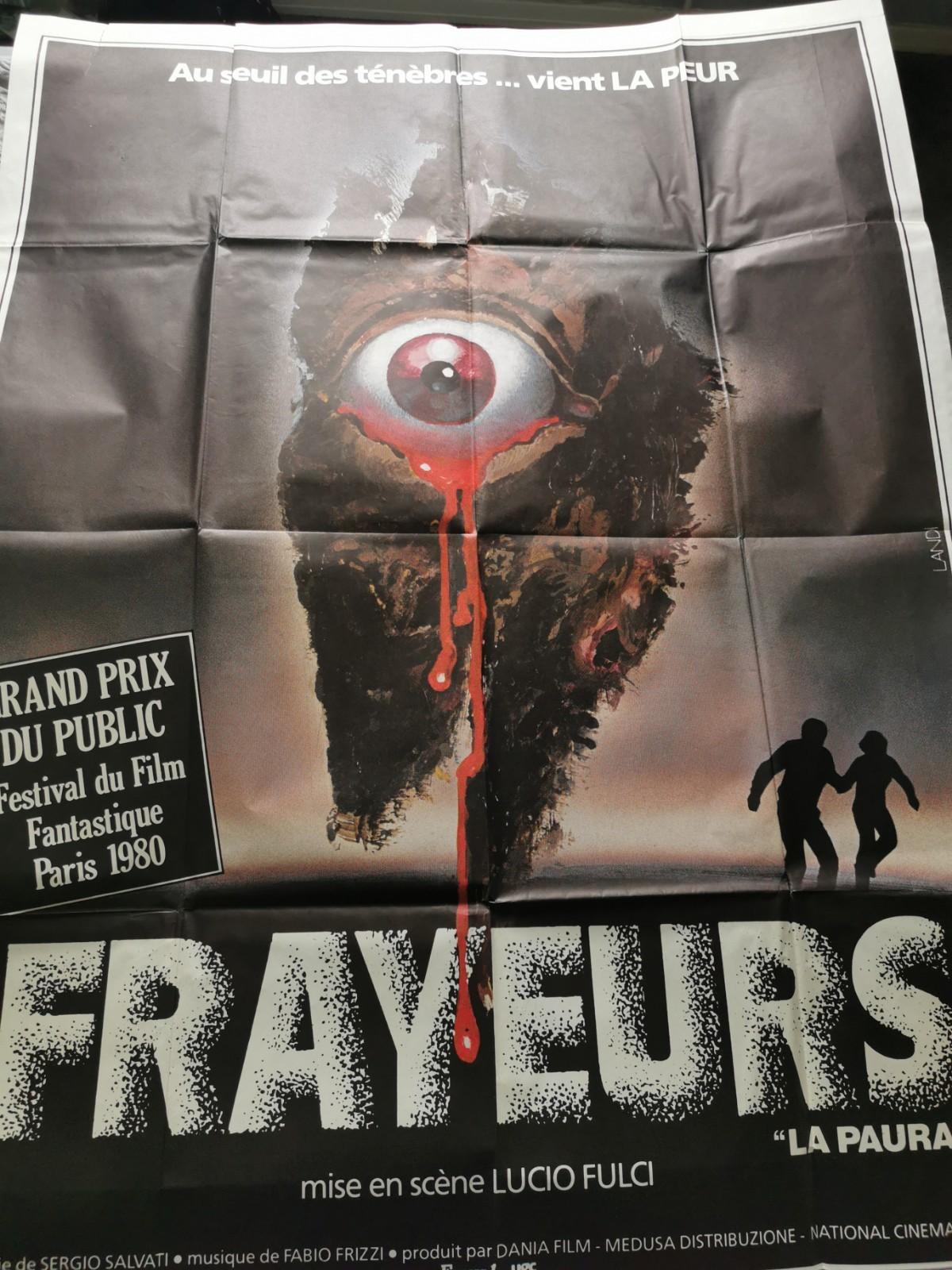Frayeurs/City of the Living Dead French Grande Poster 47"x63" (1980) Fulci VGC