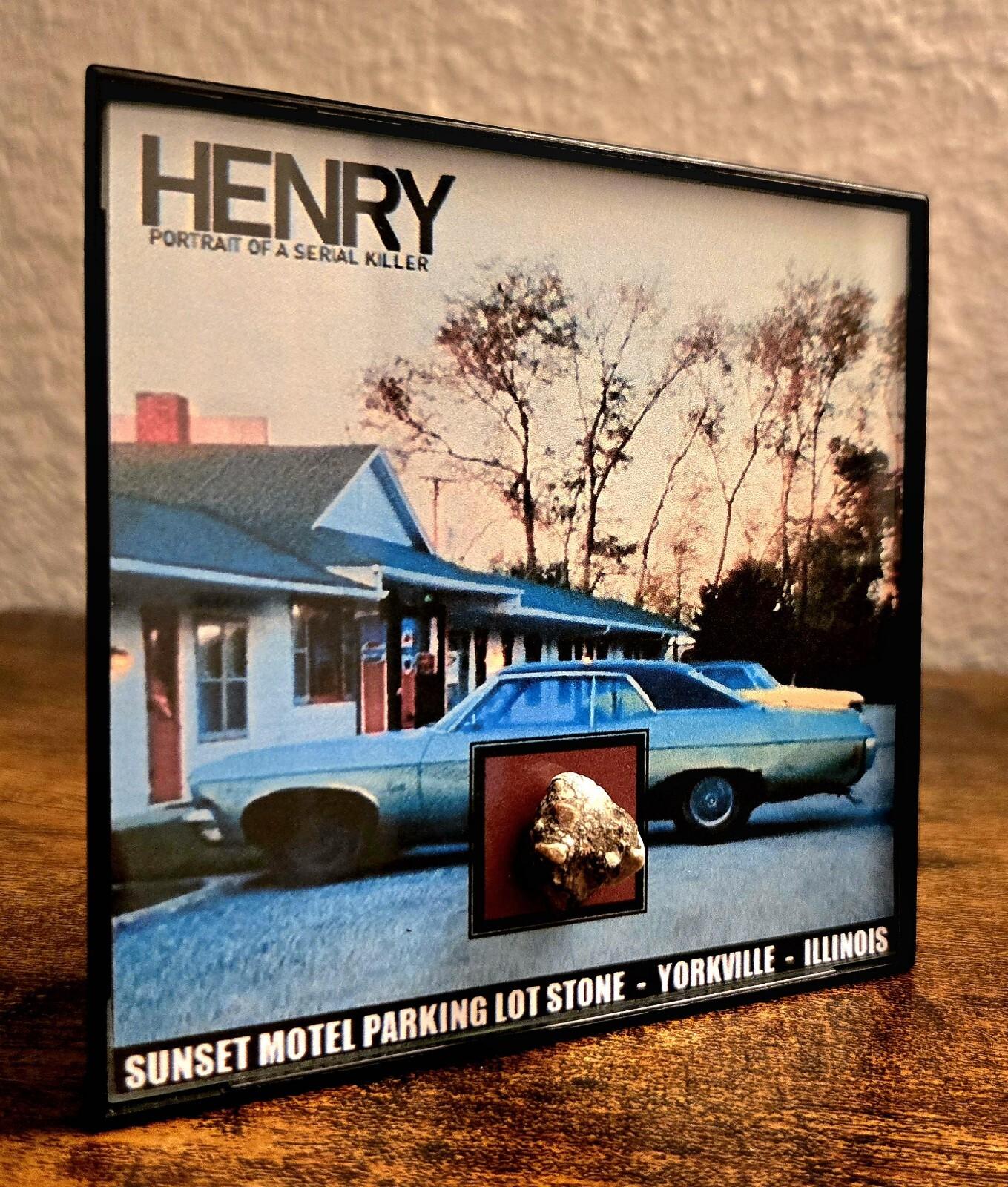 Henry Portrait of a Serial Killer Movie Prop Location Relic Stone Framed Display