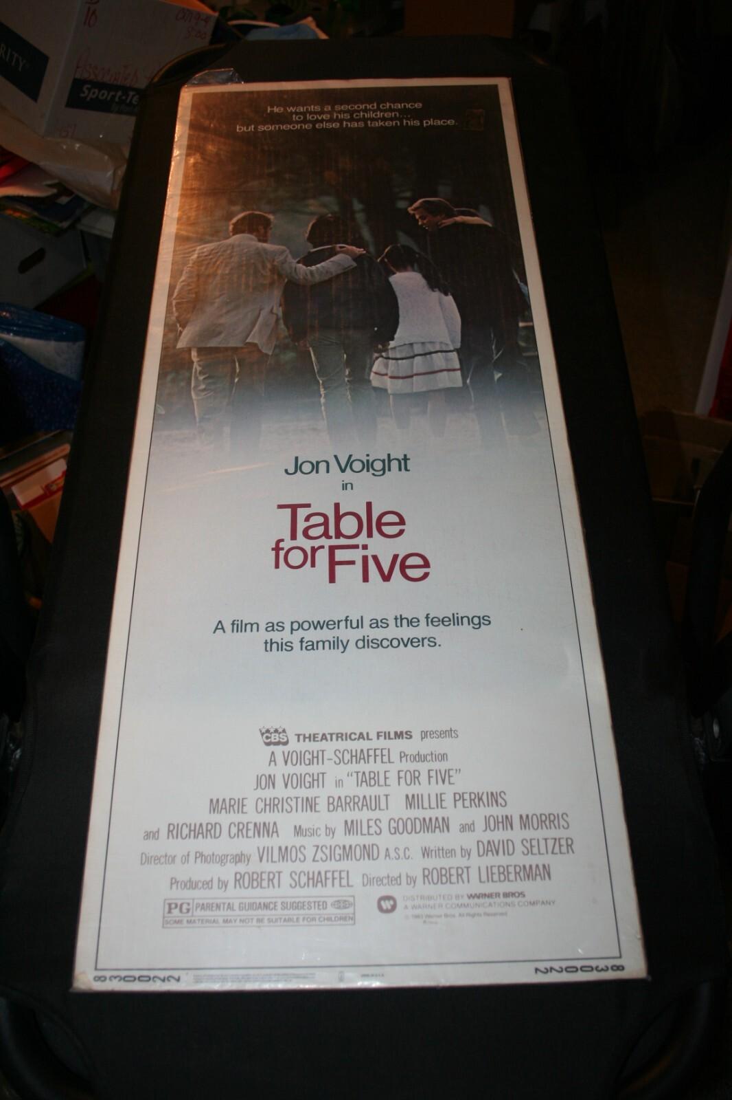 TABLE FOR FIVE Orig. 1983 Movie Insert 14X36 JON VOIGHT MARIE CHRISTINE BARRAULT