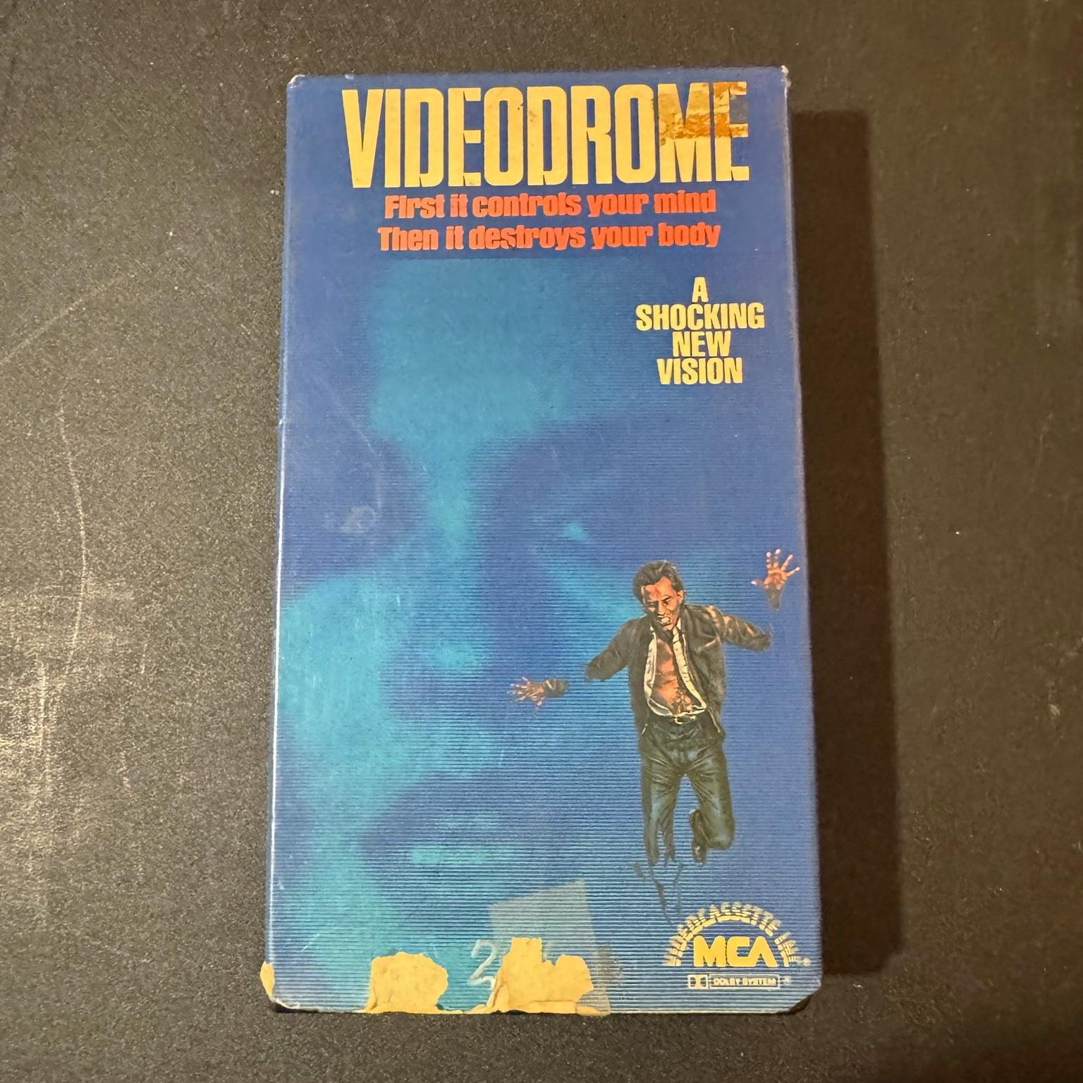 Videodrome VHS 1983 MCA 71013 Early Release Cronenberg Horror TESTED WORKING