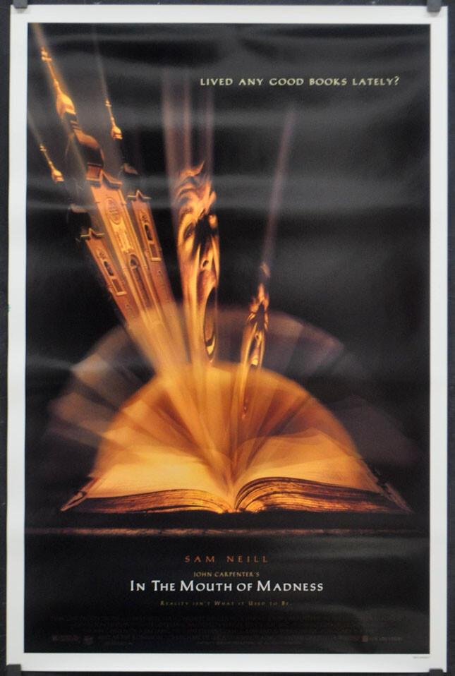 In The MOUTH Of MADNESS 1995 ORIGINAL 27X41 MOVIE POSTER SAM NEILL JULIE CARMEN