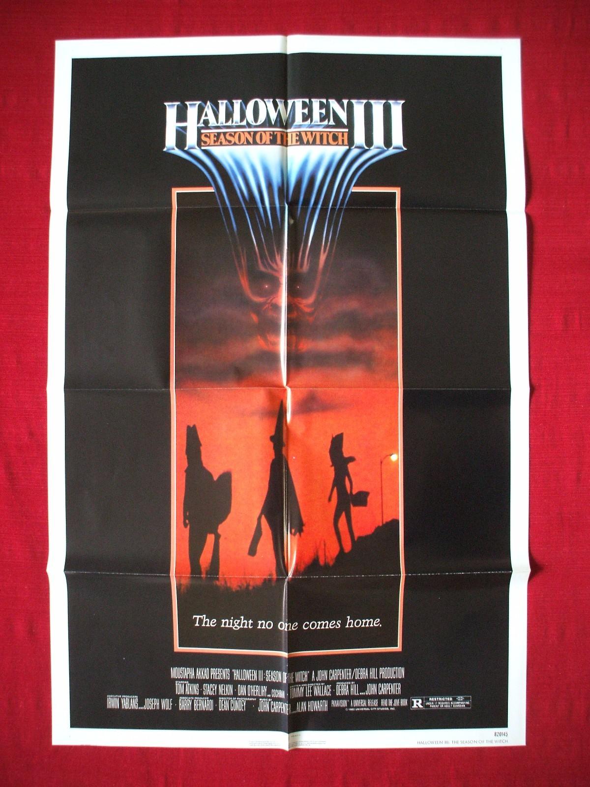 HALLOWEEN 3 III * 1982 ORIGINAL MOVIE POSTER SEASON OF THE WITCH ULTRA RARE NSS