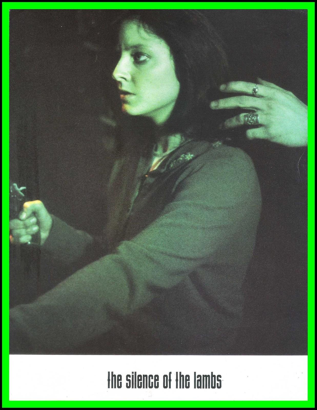 JODIE FOSTER in "The Silence of the Lambs" Original Vint. COLOR LOBBY CARD 1991
