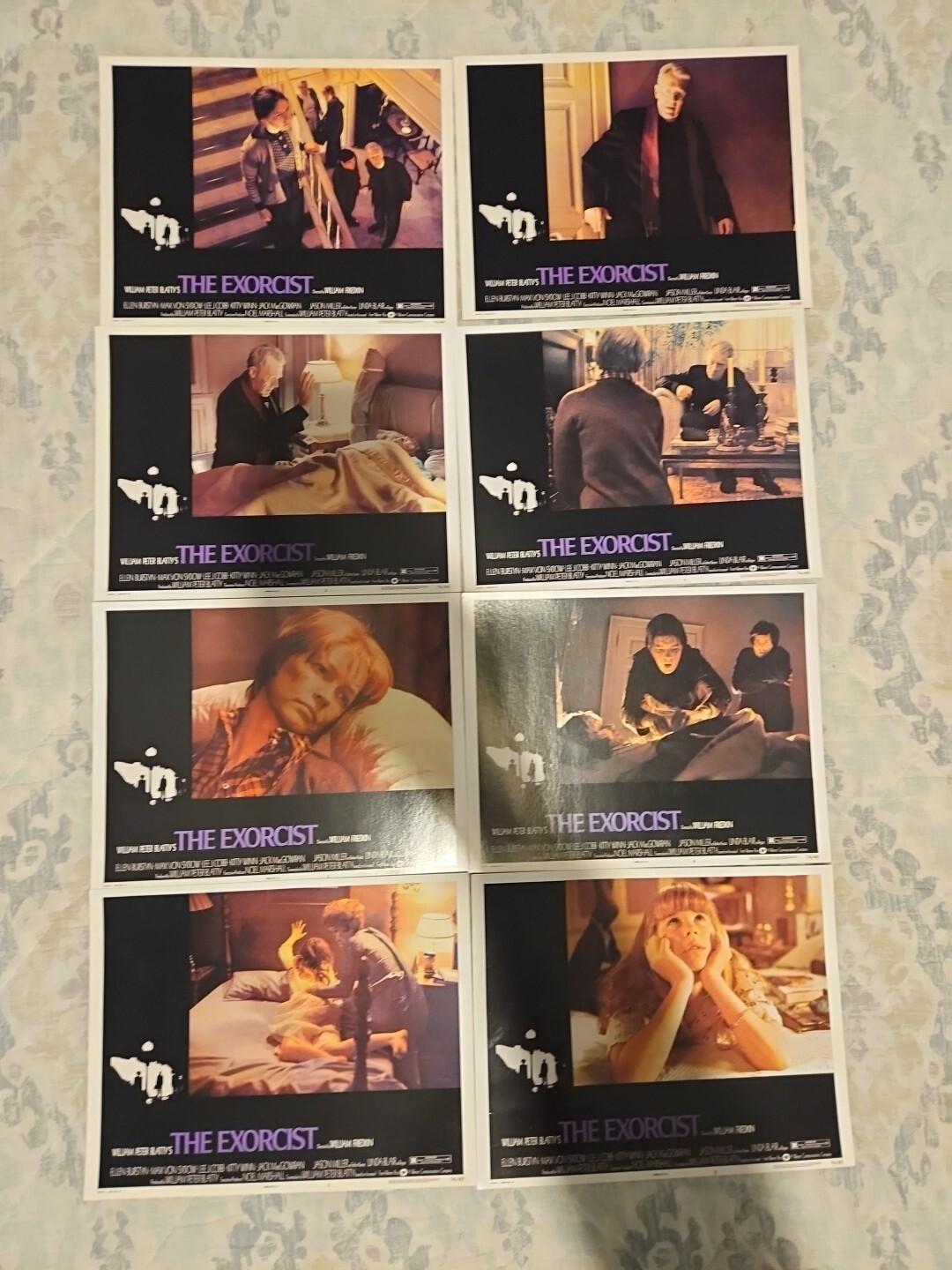 VTG EUC Exorcist 1973 Original Lobby Card Set of 8 - 8.5"x11" Excellant 