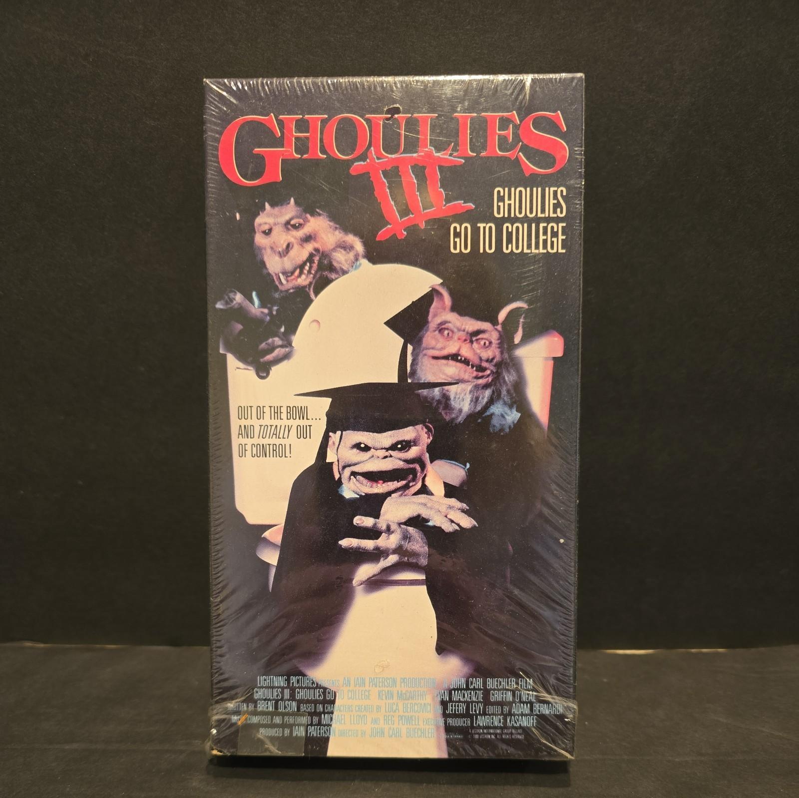 Ghoulies 1985 VHS Horror Movie  Treasures Rare 80's Vintage Rare Vestron (44)