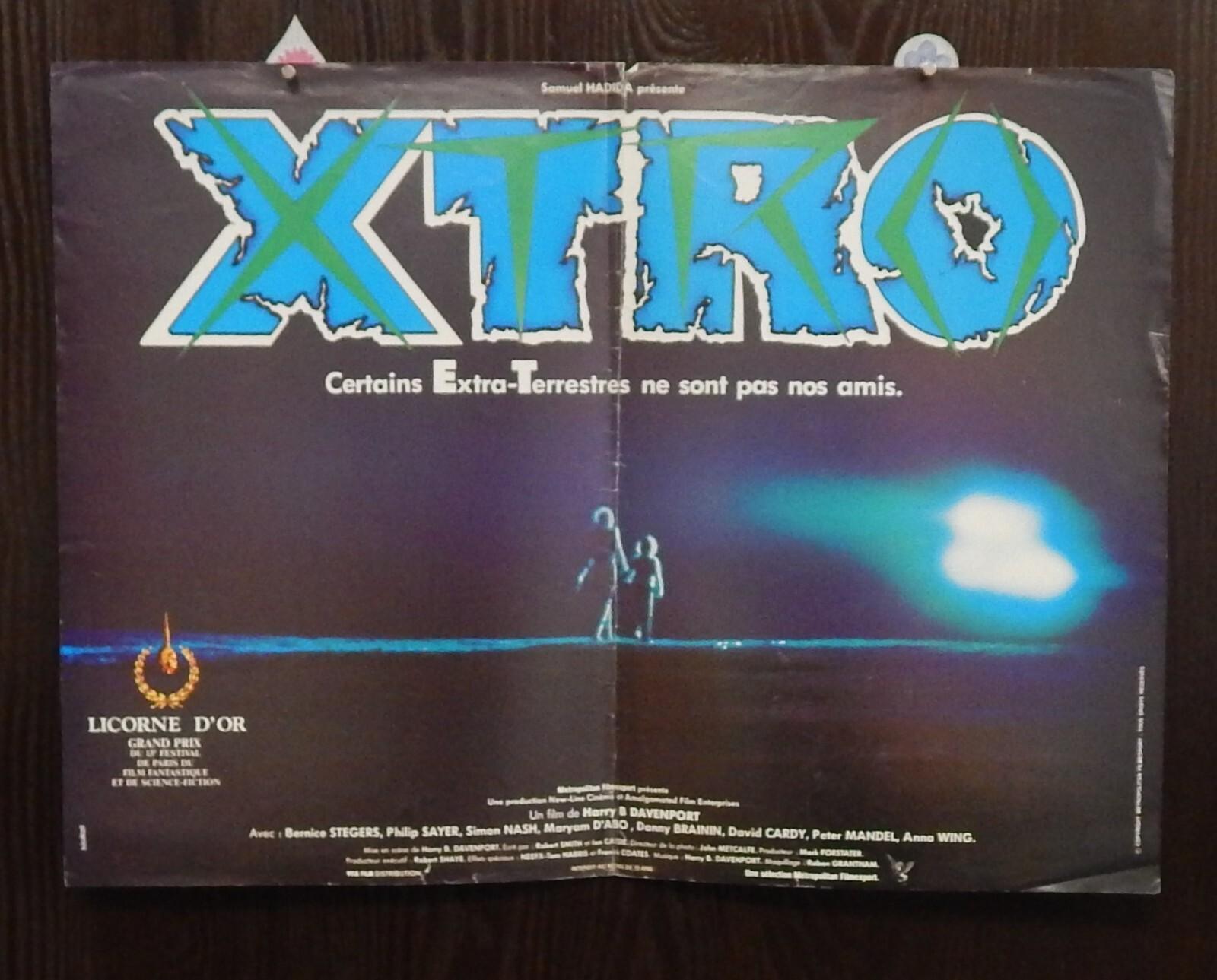 Xtro 1982 Original French 21x16 Folded Movie Poster - Maryam d'Abo
