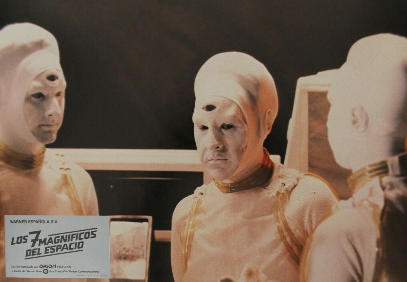 1981 BATTLE BEYOND THE STARS Lobby Card Original Vntge Spain Peppard Danning #10