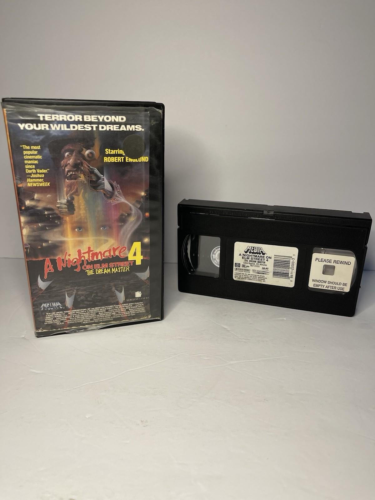 A Nightmare on Elm Street 4: The Dream Master BETAMAX 1988 MEDIA CUT BOX ~Rare🔥