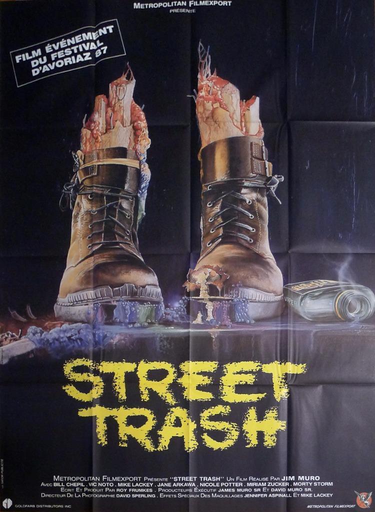 STREET TRASH - HORROR / MURO - ORIGINAL LARGE FRENCH MOVIE POSTER