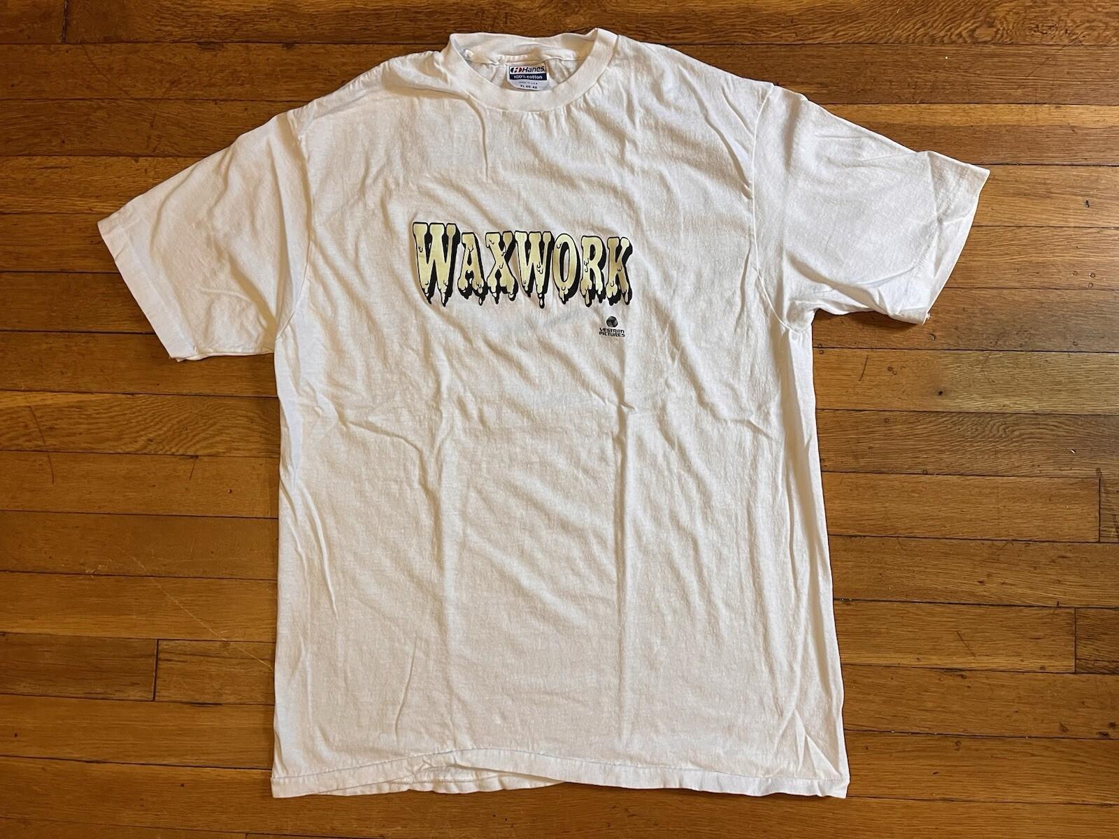 VINTAGE Waxwork Horror Movie Promo Shirt Men’s XL White Vestron Video 1988