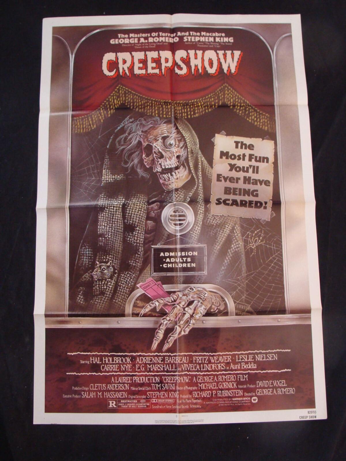 CREEPSHOW movie poster GEORGE ROMERO STEPHEN KING Original One sheet 1982