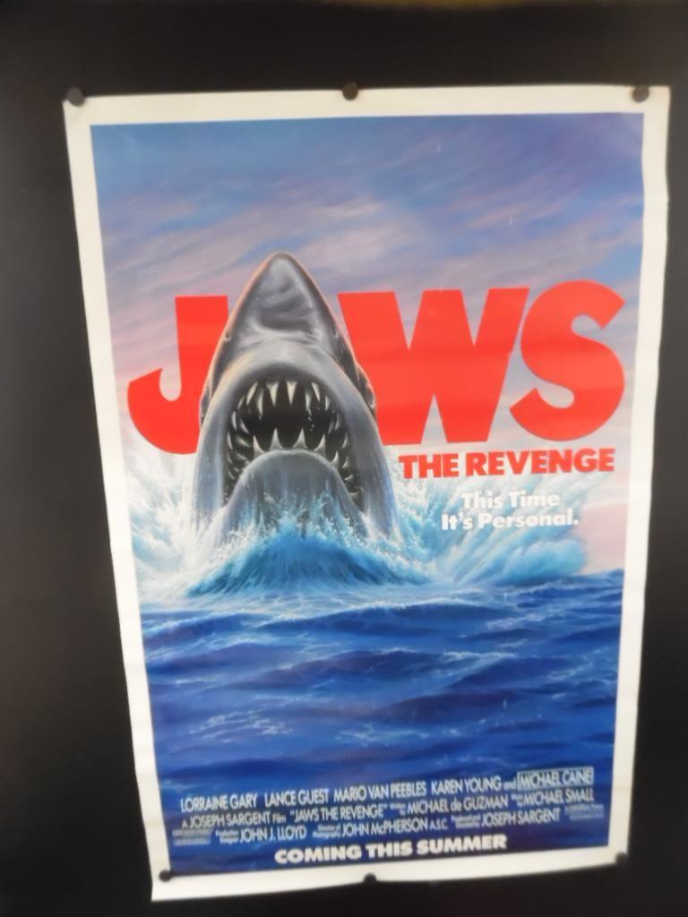 1987 JAWS THE REVENGE Rolled One Sheet Movie Poster Vintage Original