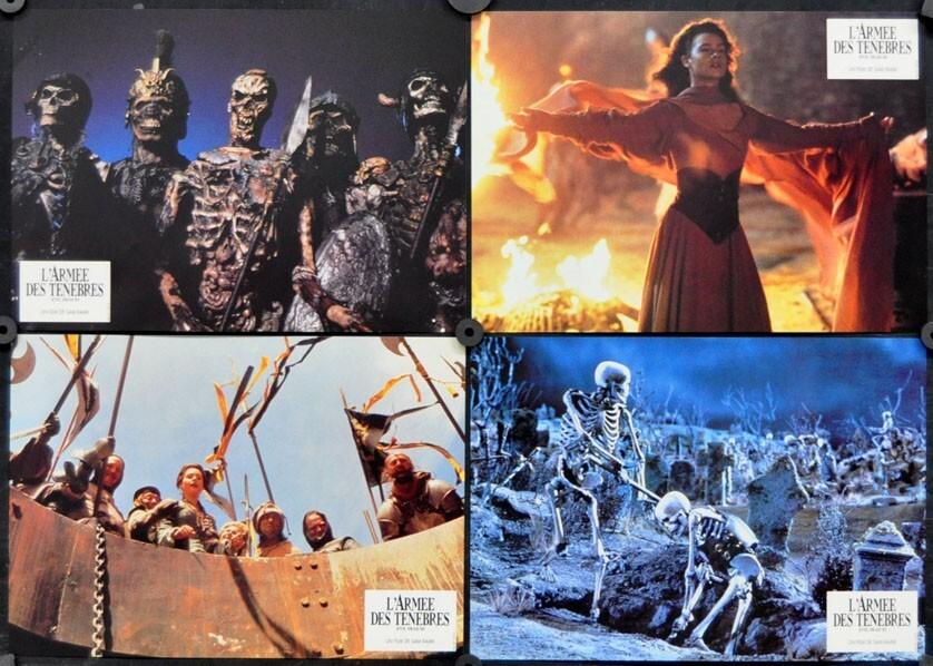 Army of Darkness 1993 FRENCH 8X12 LOBBY CARD SET BRUCE CAMPBELL EMBETH DAVIDTZ