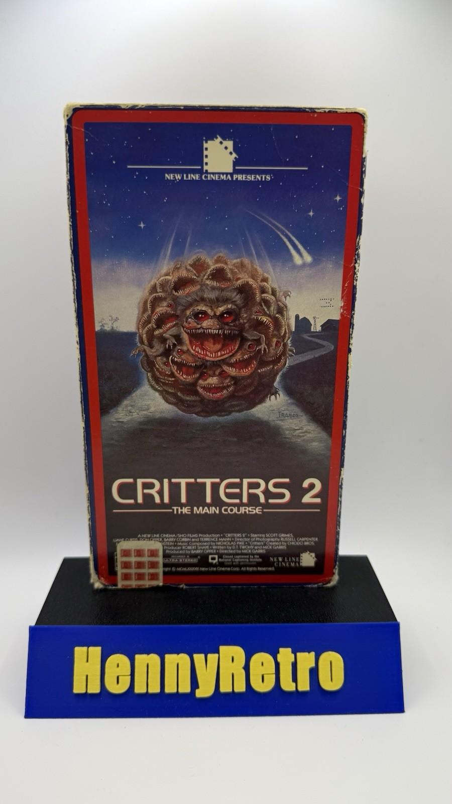 Critters 2 The Main Course (VHS, 1988) Pre-Owned Rare Vintage Horror