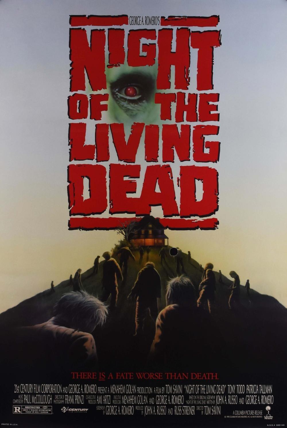 Night of The Living Dead George A. Romero Original US One Sheet Poster 1990