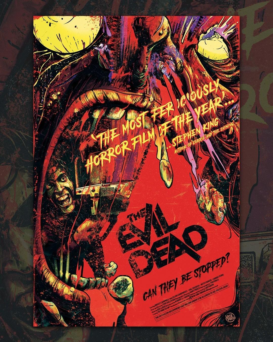 The Evil Dead 1981 Original Horror Movie Poster