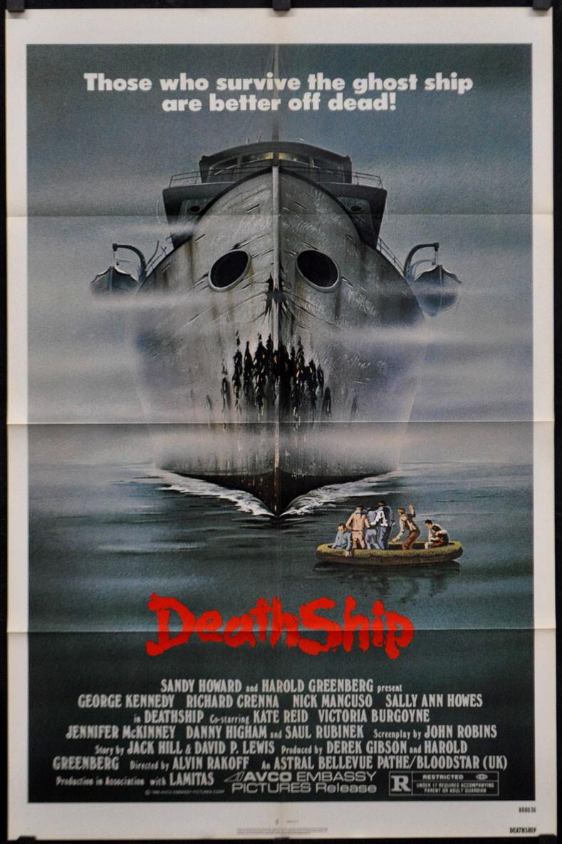 DEATH SHIP / DEATHSHIP 1980 ORIGINAL 27X41 NR MINT MOVIE POSTER GEORGE KENNEDY