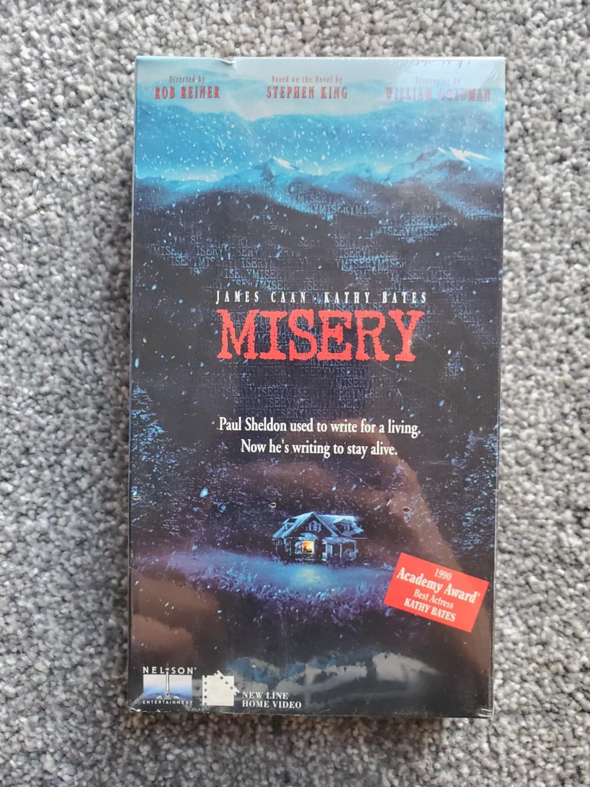 Misery (VHS, 1991) FACTORY SEALED with Watermark Brand New Rare OOP Stephen King